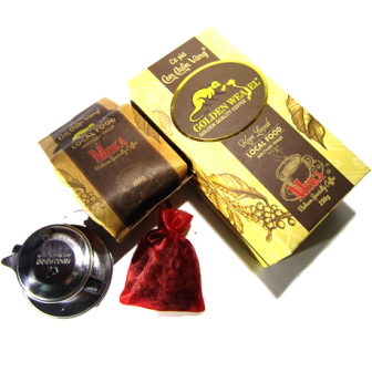 Moka Gold Mink Coffee Square Box