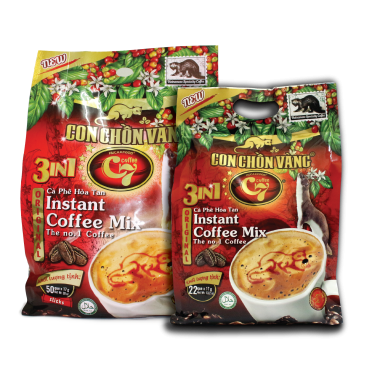 3in1 Yellow Weasel Instant Coffee 50 Packs of Red